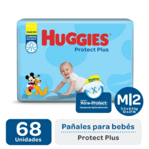 Huggies Protect Plus M x 68un.