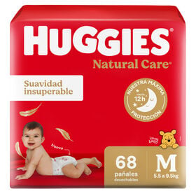 Huggies NaturalCare M x 68un.